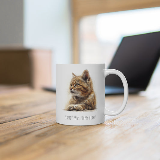 Desert Bliss Mug | Sandy Paws, Happy Heart | 0.33 l